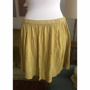 Mustard GAP Circle Skirt!